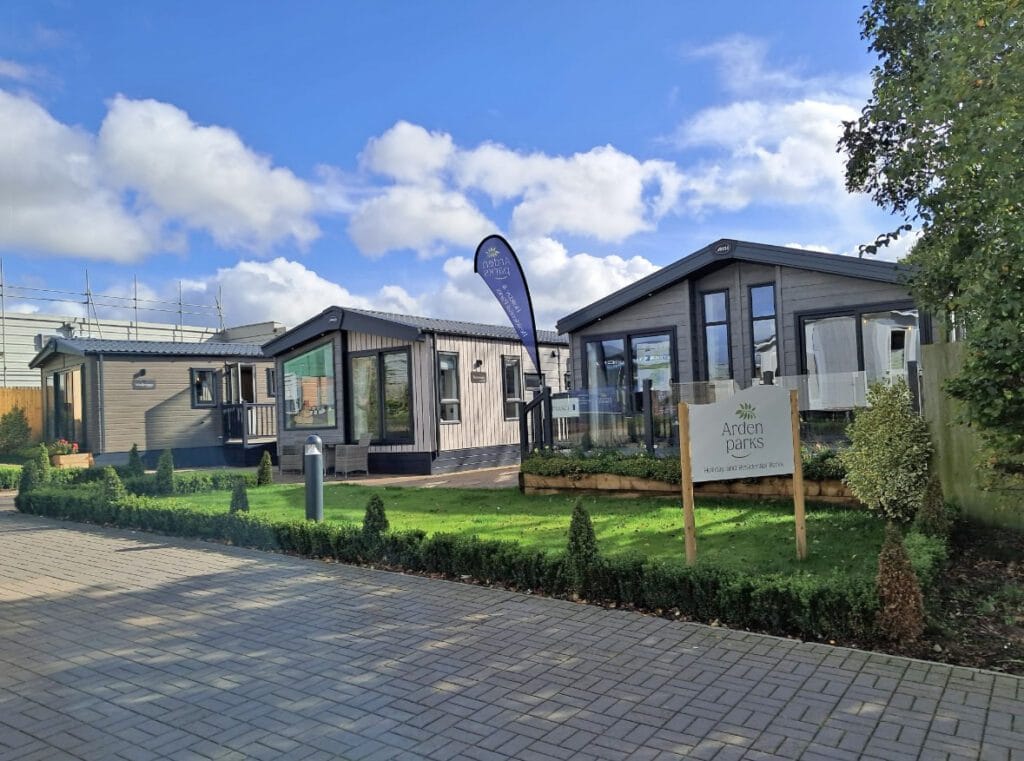 a row of Holiday Homes