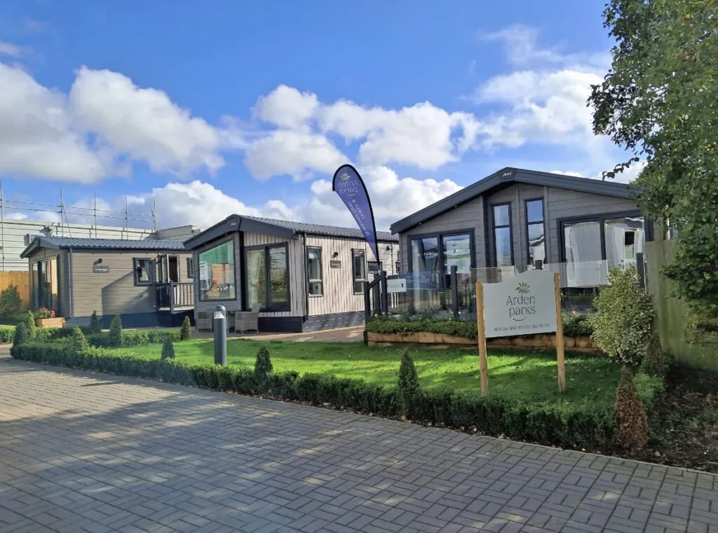 a row of Holiday Homes